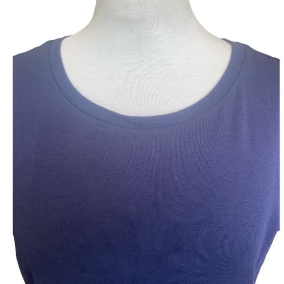 🌸2/$15🌸NEW Ellen Tracy Tee T-Shirt Blue Size Medium - Picture 5 of 8